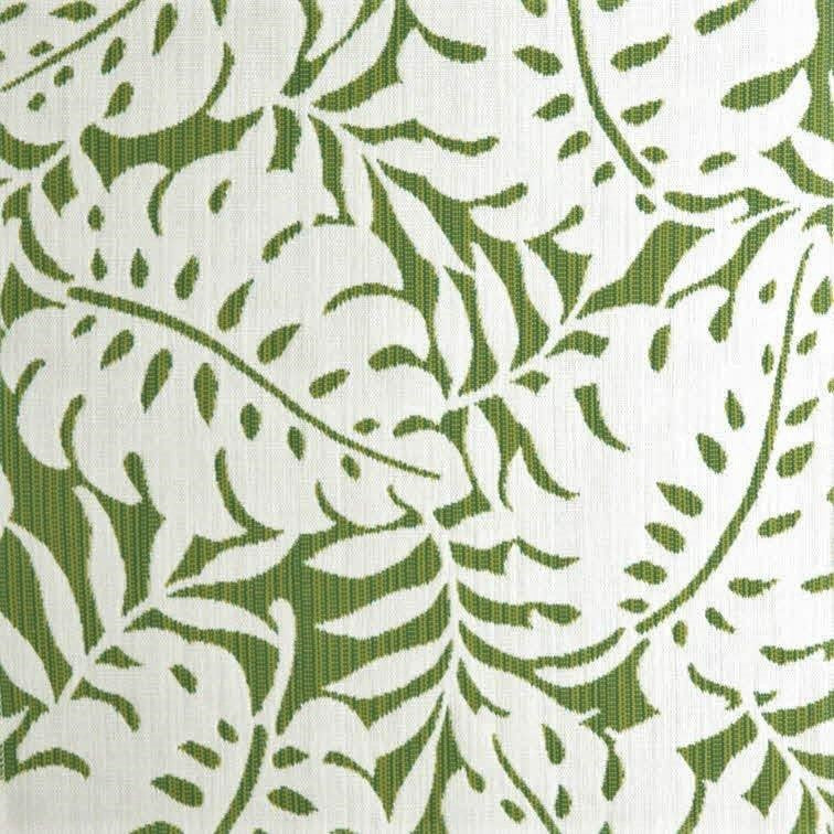 Dynväv på metervara, Grön Monstera (vita blad) Måttillverkade dynor - Kvarnby Textil AB