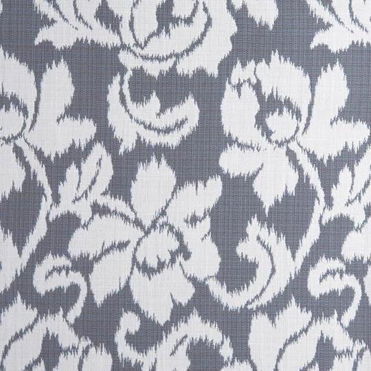 Grå Ikat (vit blomma) Måttillverkade dynor - Kvarnby Textil AB