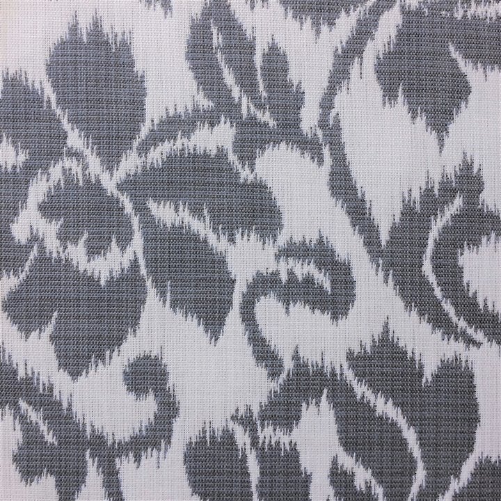 Grå Ikat (grå blomma) 3cm Måttillverkade dynor - Kvarnby Textil AB